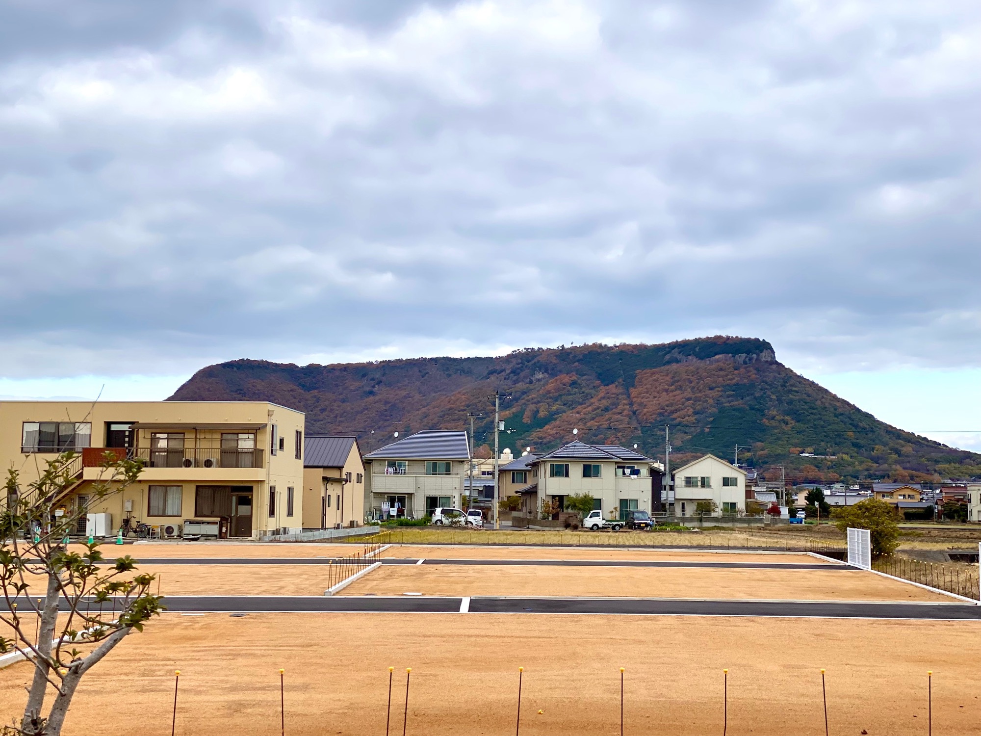 1区画ごとの面積が大きい、地方の分譲地