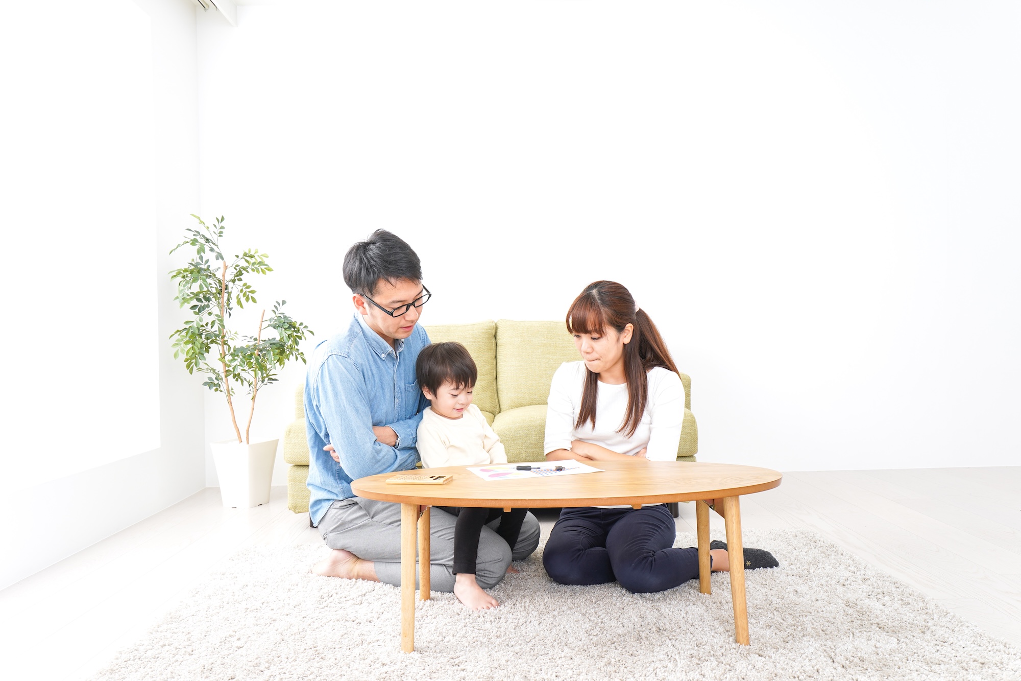 3人家族の家族会議