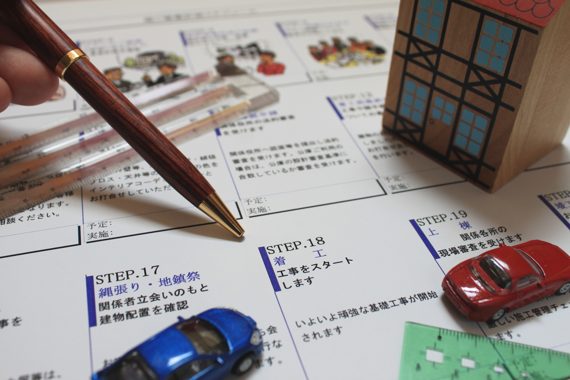 建築スケジュール